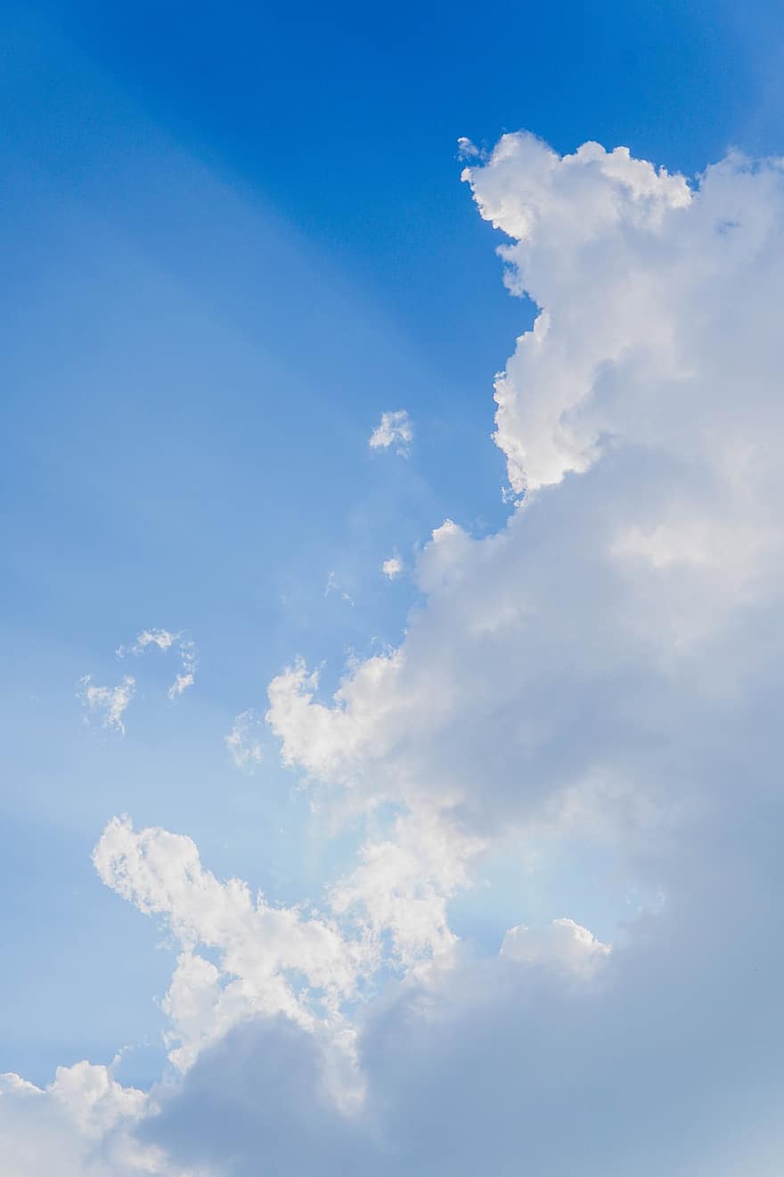 cielo, nubes, al aire libre, espacio aéreo, cúmulo, papel pintado, azul, día, nube, verano, clima