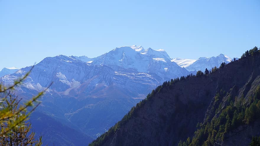 bjerge, Alperne, sne
