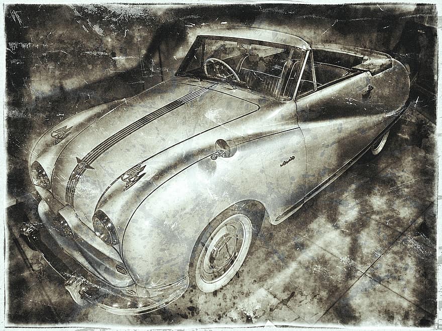 austin, convertible, 1949, cotxe, automòbil, vehicle, màquina, cotxe de motor, automàtic, clàssic, vintage
