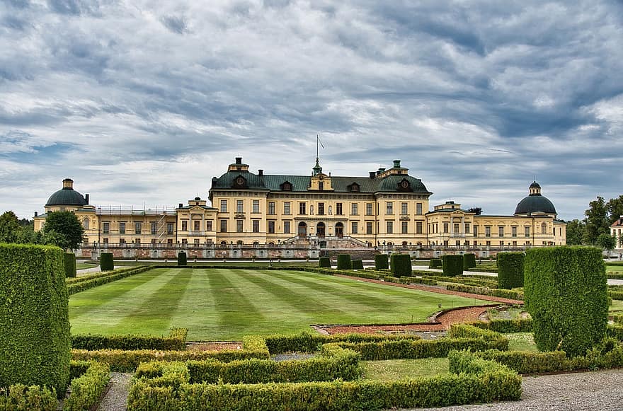 قصر Drottningholm ، هندسة معمارية ، حديقة ، ملكية ، التصميم ، موقع تاريخي