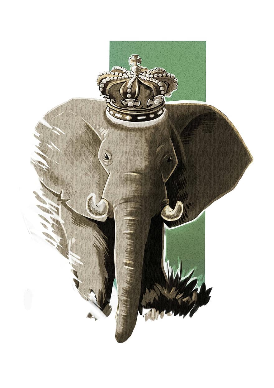 l'éléphant, Roi, Afrique, la nature