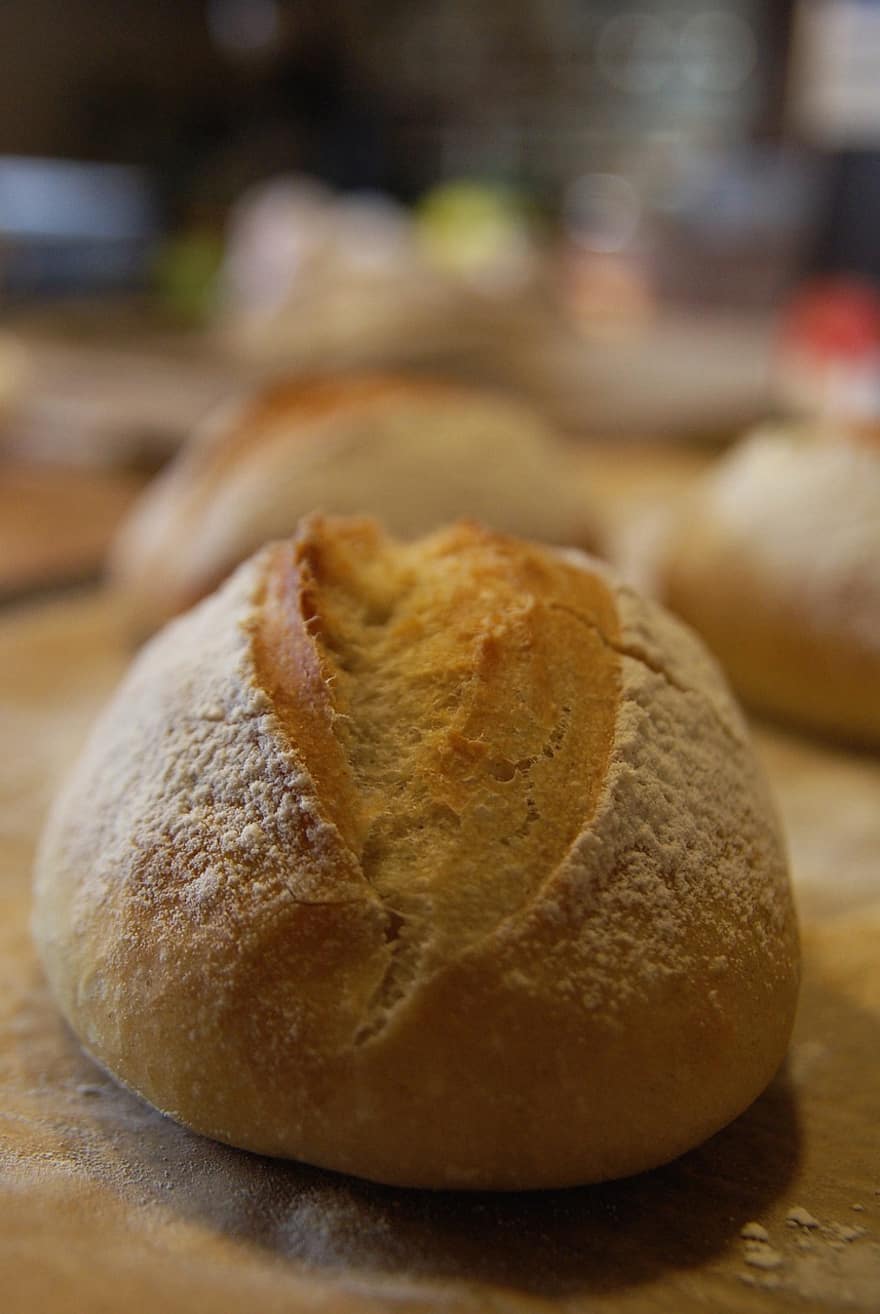 Bread, Baked, Food, Freshly Baked, Homemade, Carbohydrates, Crust, freshness, loaf of bread, close-up, healthy eating