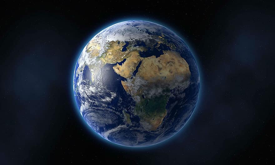 pasaulē, zeme, telpa, planētas
