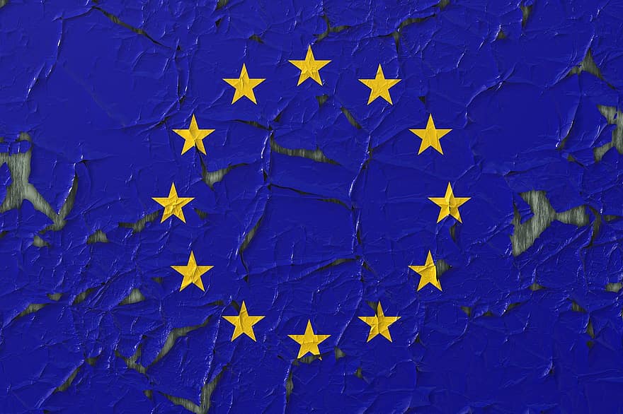 L'Europe , syndicat, drapeau, symbole, UE, politique