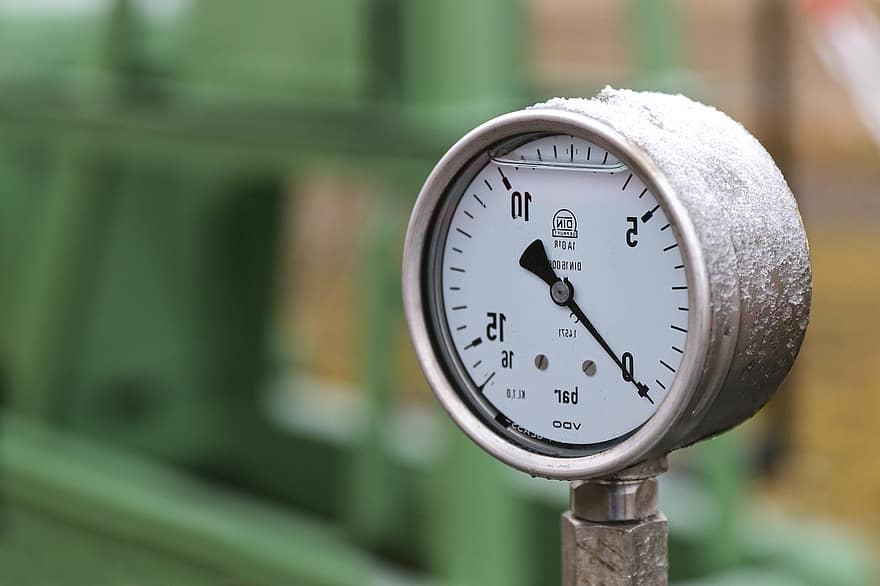 Barometer, Pressure Gauge, Measurement, Technology, Air Pressure, Industrial Plant
