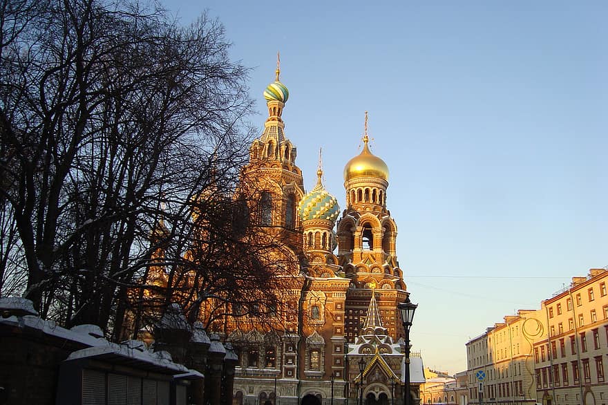 Zbawiciel nad rozlaną krwią, kościół, budynek, architektura, fasada, świątynia, rosyjski ortodoksyjny, chrześcijaństwo, religia, Petersburg, znane miejsce