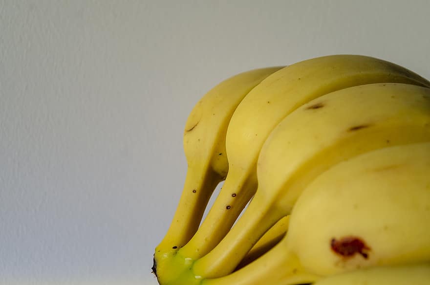 банан, фрукты, здоровый, закуски, питание, желтый, тропический, вкусные, рацион питания, свежий, супермаркет
