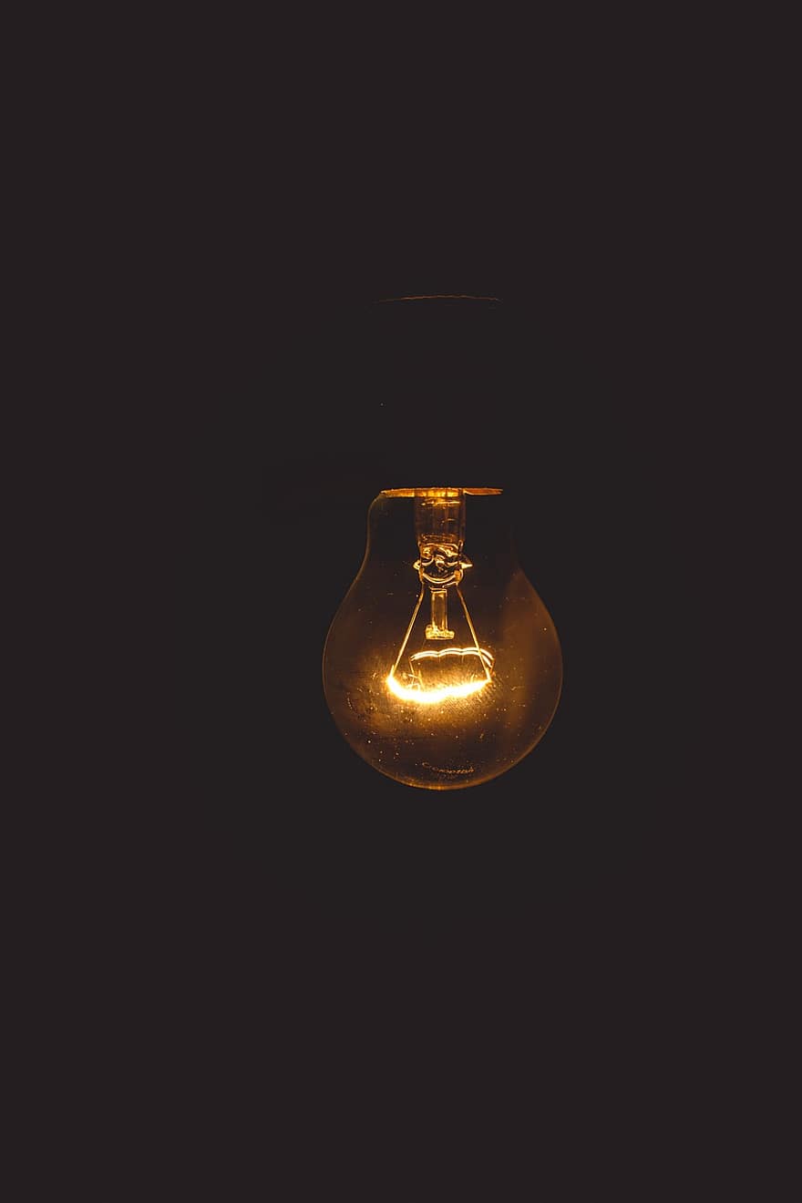 Light Bulb, Light, Electricity, Dark, Glow, Lighting, Energy, Night