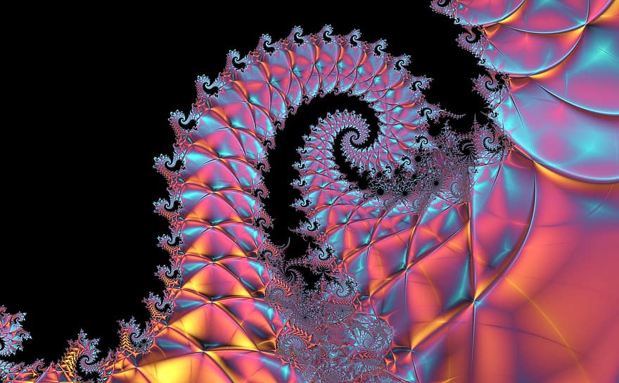 fractal, resumen, Art º, obra de arte, espiral, papel pintado, fondo, vórtice