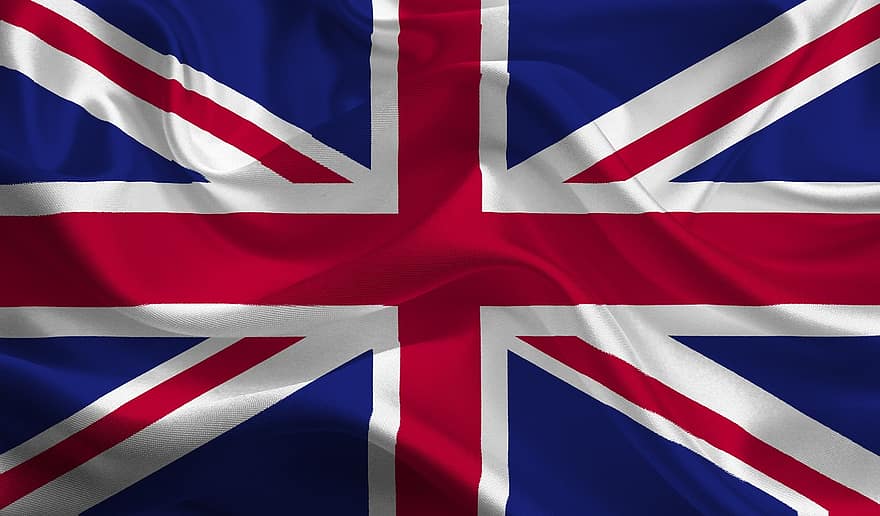 flagga, Storbritannien, nation, Land, bild, nationer, länder, symbol, färgrik, Färg, blå