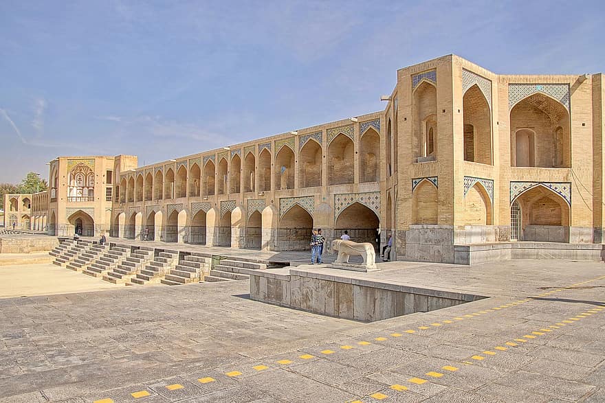 ik rende, Perzië, cultuur, gebouw, Isfahan, architectuur, Bekende plek, culturen, religie, buitenkant van het gebouw, toerisme