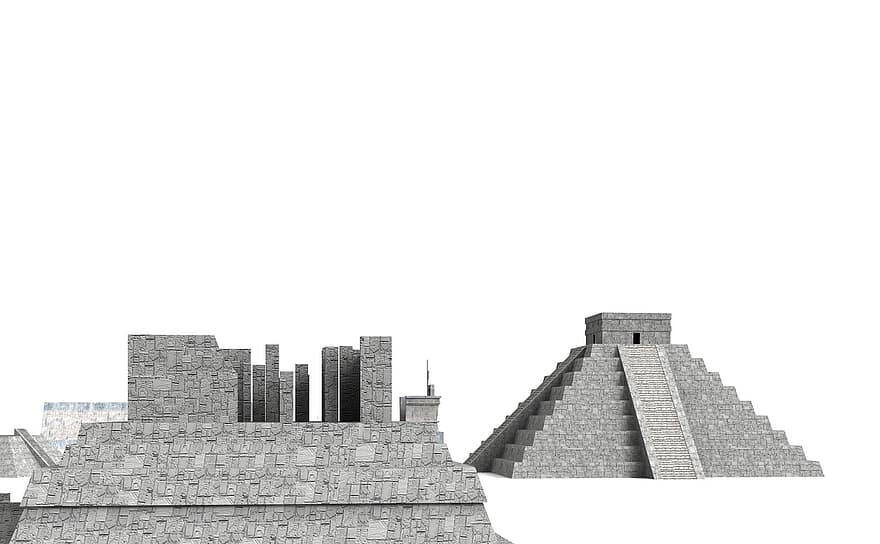 πυραμίδα, Μεξικό, αρχιτεκτονική, Κτίριο, Εκκλησία, σημεία ενδιαφέροντος, ιστορικά, τουρίστες, αξιοθεατο, ορόσημο, πρόσοψη
