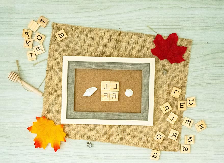 Life, Inspirational, Scrabble Letters, Autumn Aesthetic, Picture Frame, Background, Aesthetic Background