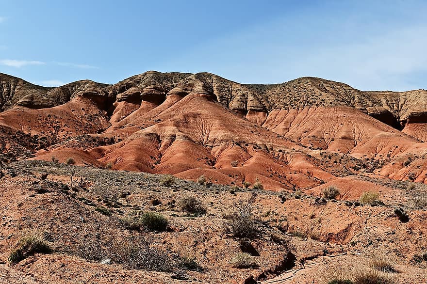muntanyes, desert, roques vermelles, dunes de sorra, paisatge, sorra, gres, rock, muntanya, viatjar, erosionat