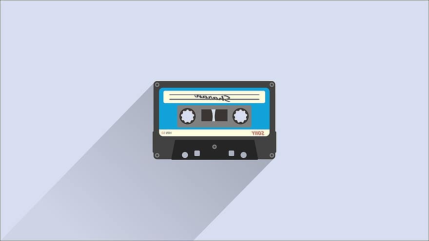 compact, cassette, la musique, rétro, bande magnétique, 90, du son, analogique, B: et, l'audio, stéréo