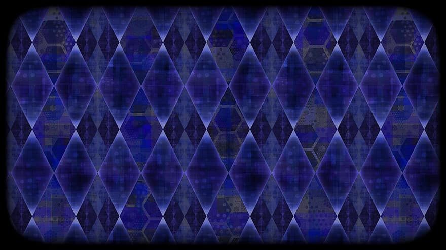 Rhombus, Pattern, Background, Rhomboid, Geometric, Checkered, Mosaic, Grid, Dramatic, Psychedelic, Surreal