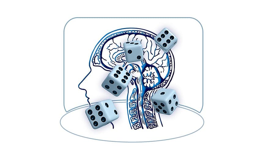 Dice, Brain, Game, Experiment, Combination, Puzzle, Throughts, Think, Idea, Plan, Concept