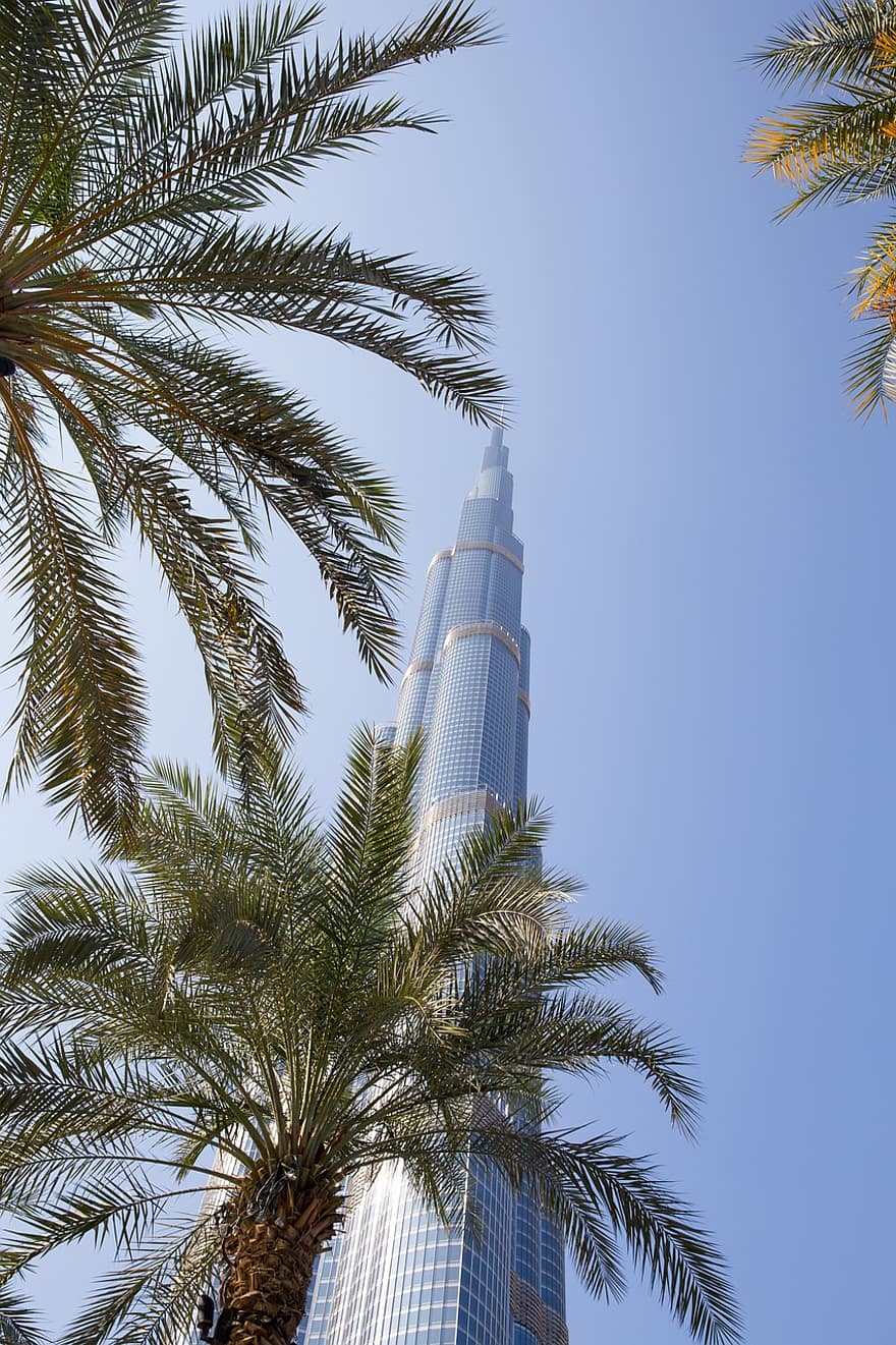burj khalifa, skyskraber, Dubai, Forenede Arabiske Emirater, arkitektur, bygning