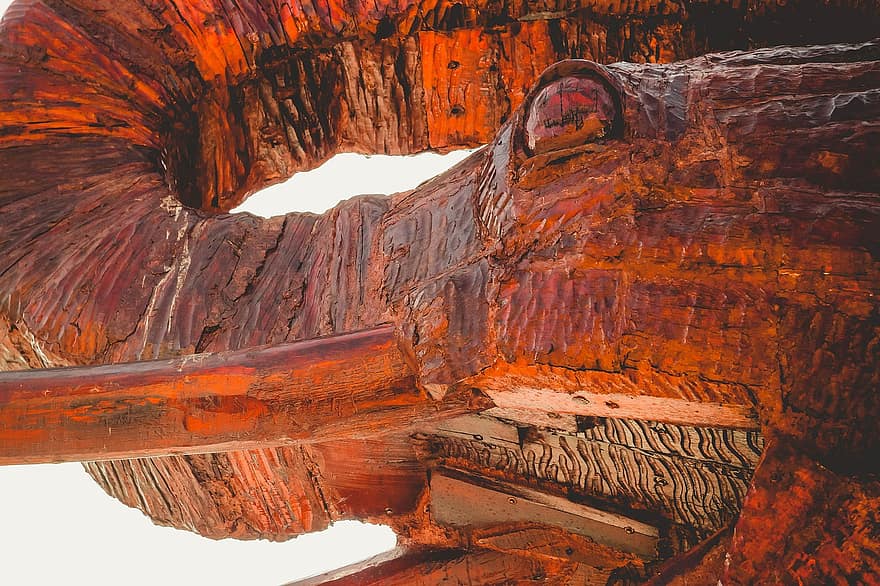 Animal Sculpture, Wooden Sculpture, Artwork, old, wood, history, architecture, close-up, rusty, broken, old ruin