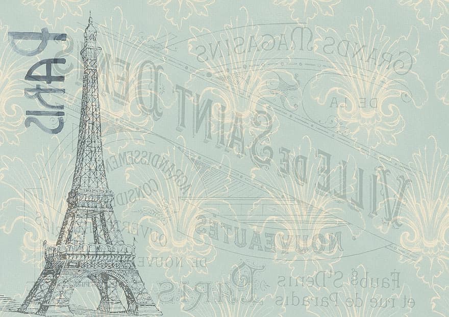 French, Eiffel Tower, Paris, Arc De Triomph, Arc, Triumph, Landmark, Background, Scrapbook, France, Tower