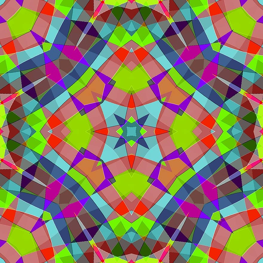 Farbenpracht, Kaleidoscope, Colorful Units, Rainbow, Color Games, Colorful Palette, Fractals, Surreal, Design, Graphic, Pattern