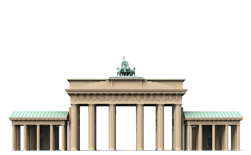 brandenburg, mål, berlin, byggnad, sevärdheter, historiskt, turister, attraktion, landmärke, Fasad, resa