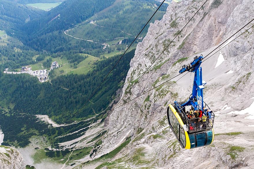 Cable Car, Ski Lift, Mountain, Nature, Outdoor, Adventure, Travel, Destination, Austria