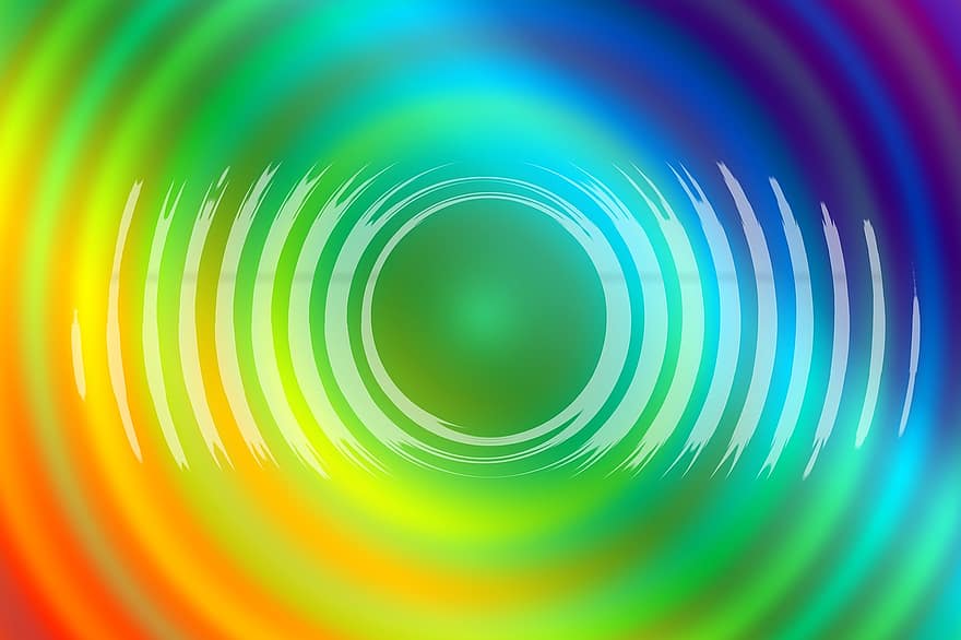 baggrund, farverig, ringe, cirkel, bølge, farve, rund, struktur, form, mønster, æstetisk