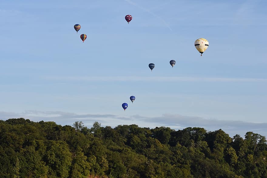 Heißluftballons, Himmel, Wald, Berg, Kappadokien, Truthahn, Landschaft