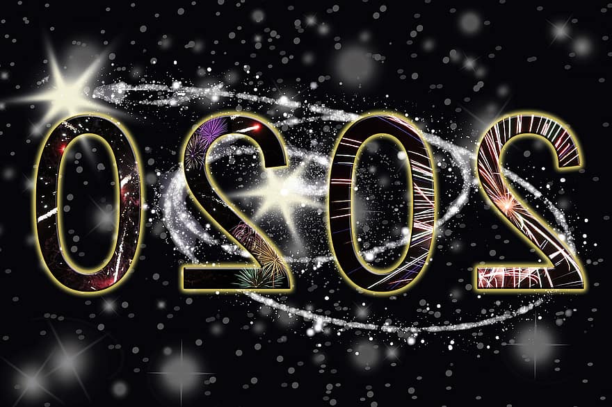 cap d'any, dia d'Any Nou, 2020, canvi d’any, celebra, Festival, beure, abut, sort, xampany, mitjanit