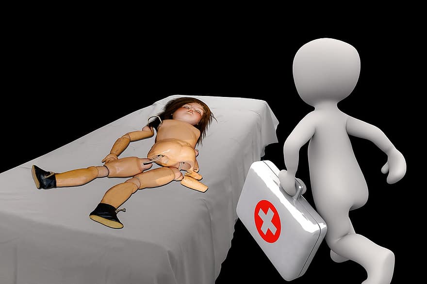 Health, Doctor, Doll, Help, Save, Repair, First Aid, Accident, Get Well Soon, Physiotherapy, Damaged