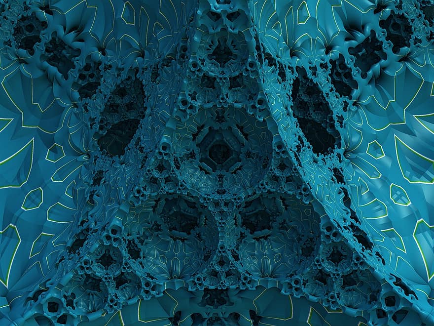 fractal, kết xuất, 3d, phông nền, hình học