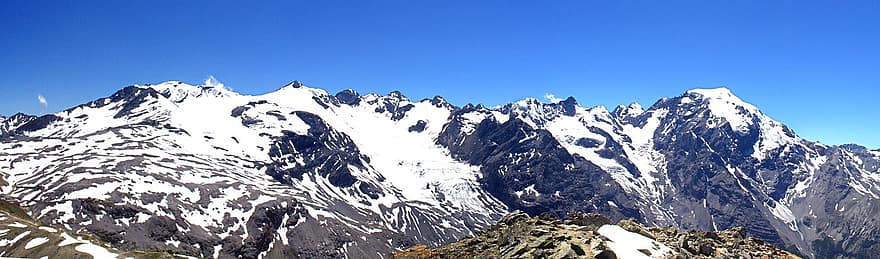 munţi, peisaj, Alpi, zăpadă, snowcaps, de munte, natură, decor, panoramă, sud-tyrol, Munte