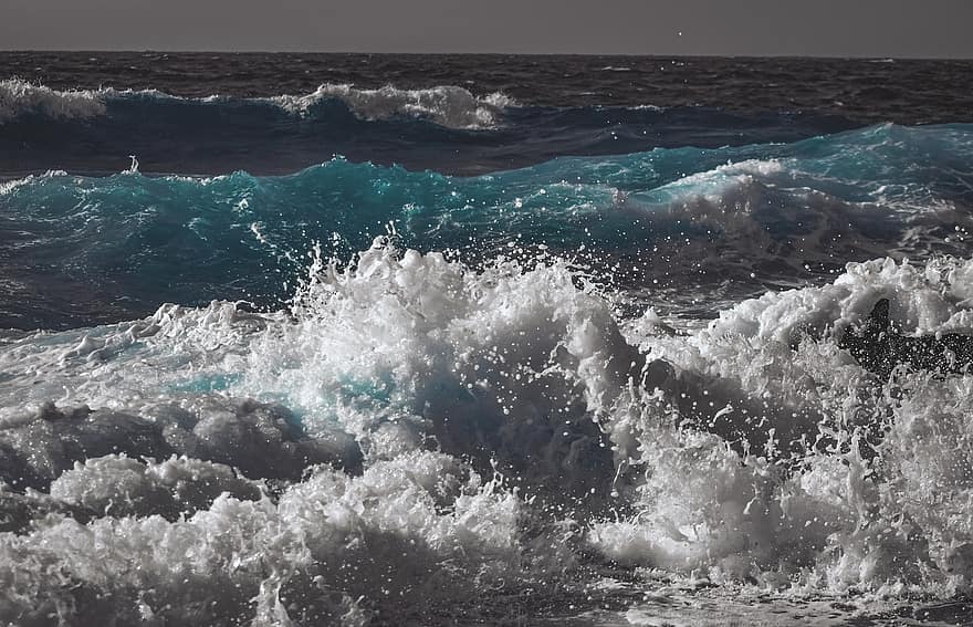 onada, splash, oceà, platja, mar, aigua, Escuma de mar, escuma oceànica, Escuma de platja, spume, esquitxades