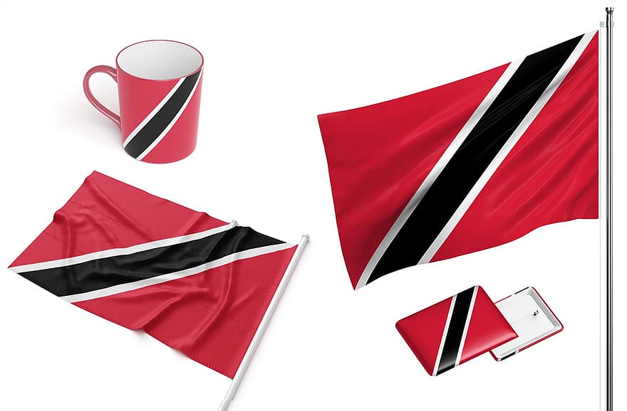 Trinidad și Tobago, naţional, steag, o națiune, stindard, ceașcă