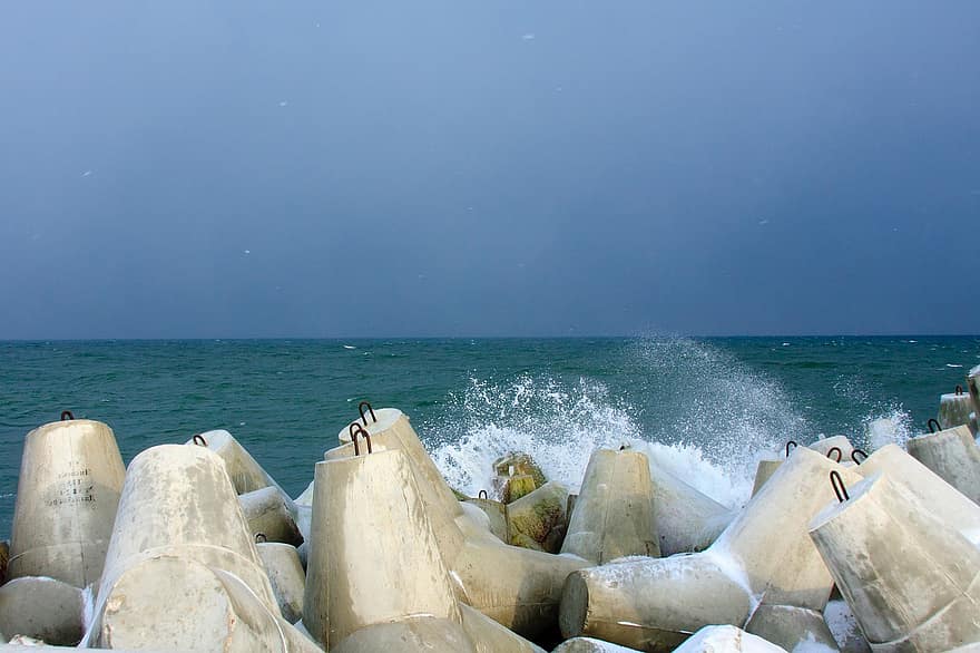 Baltika, Sea, Storm, Landscape, Surf, Wave