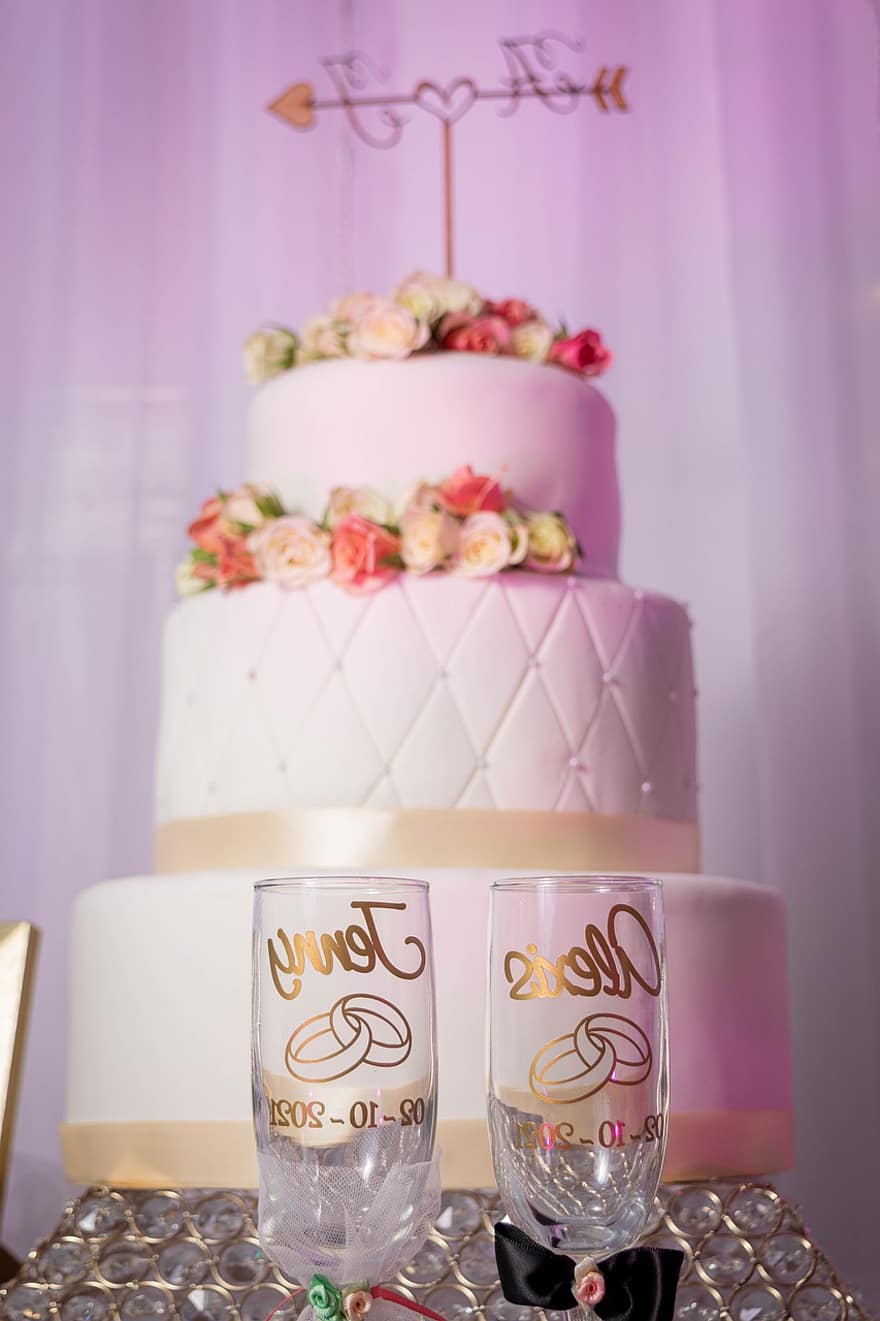 Wedding, Wedding Cake, Wedding Party, Celebration, Marriage, decoration, party, social event, dessert, food, event