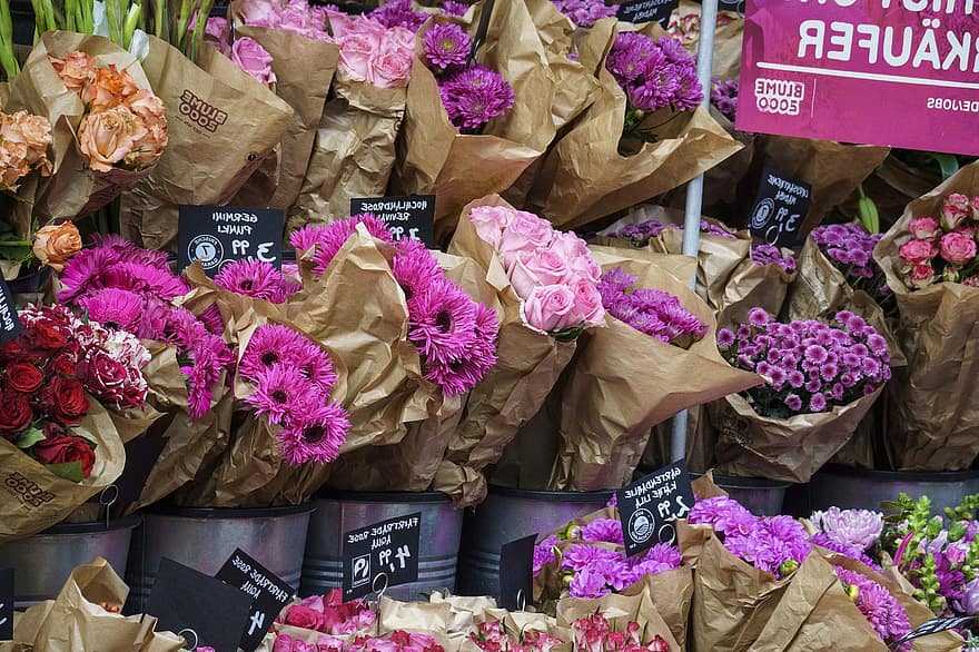 Çiçekler, çiçekçi, Çiçekçi dükkanı