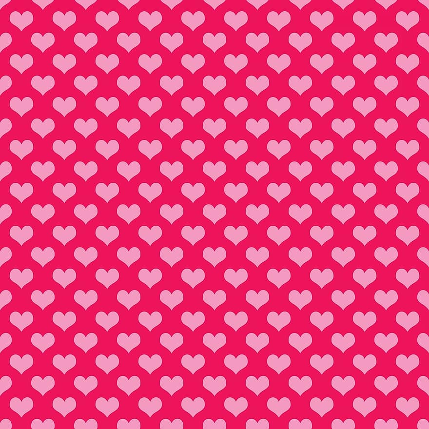 Hearts, Background, Pink, Wallpaper, Paper, Pattern, Love, Valentine, Day, Romantic, Romance