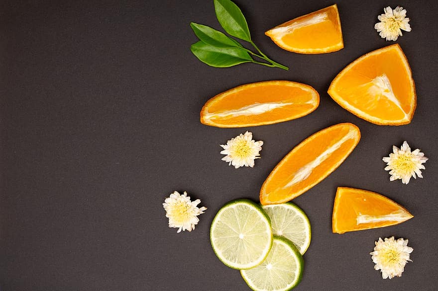 frukt, citrus-, organisk, orange, kalk, ljuv, mogen, saftig, hälsosam, skiva, mat