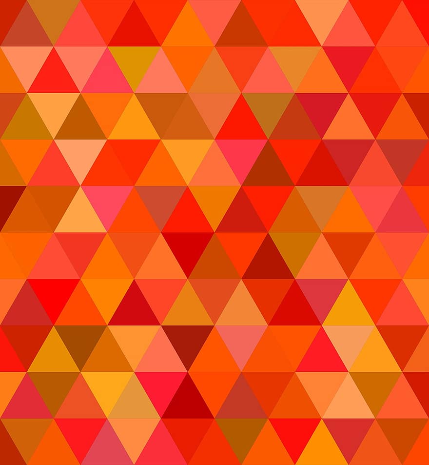 Red, Hot, Triangle, Tile, Mosaic, Pattern, Background, Design, Abstract, Mosaic Background, Repeat