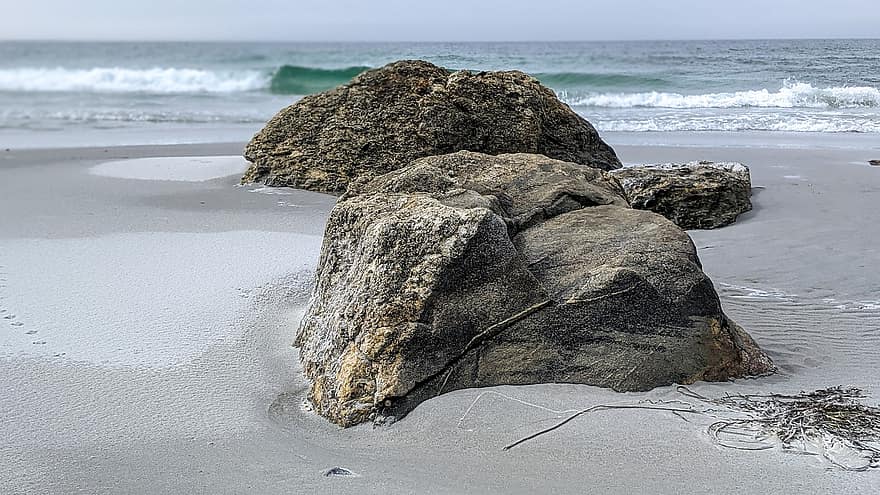 Cabo Sable, rocas, playa, Oceano, mar, naturaleza, línea costera, arena, agua, ola, rock
