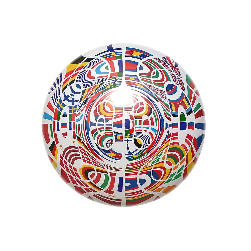 Ball, Round, Europe, Flag, European, Patchwork, Country, States Of America, Colorful, Color