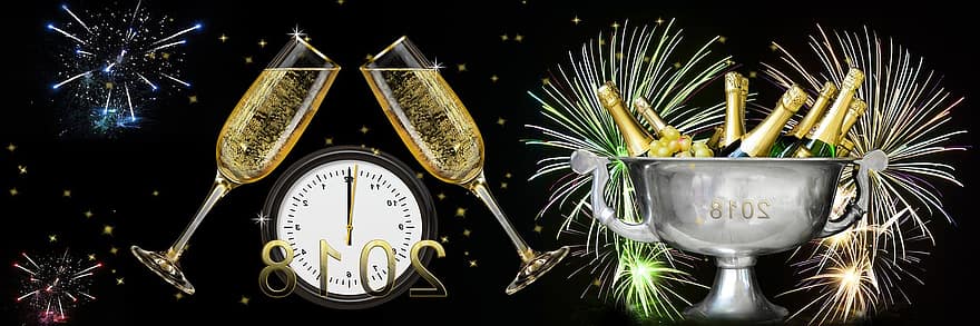 tunteet, uudenvuodenpäivä, Uudenvuodenaatto, 2018, Sylvester, ilotulitus, tilinpäätöksessä, vuodenvaihteessa, uudenvuoden aattona 2018, juhlia, festivaali