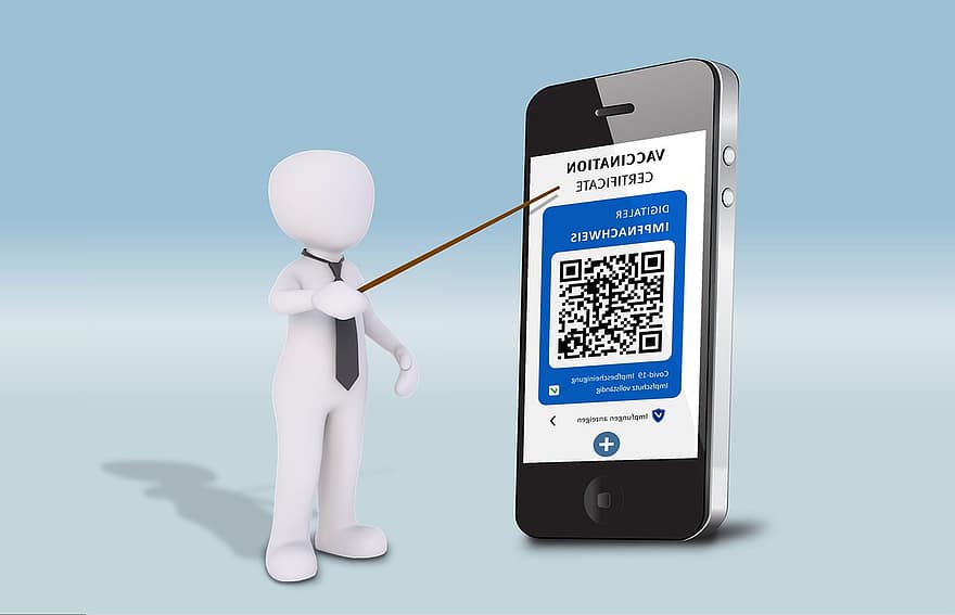 Vaccination Certificate, Smartphone, Presentation, 3d Male, App, Coach, Instructions, Electronic, Teacher, Digital Vaccination Record, Mobile Phone