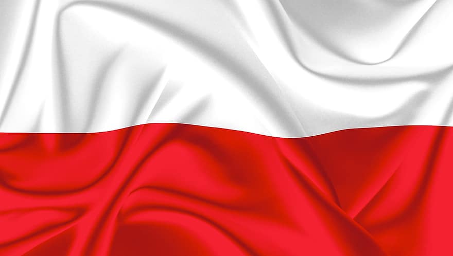 Poland, Polish Flag, National Flag, Flag, Pl, Nation, waving, symbol, patriotism, illustration, textile