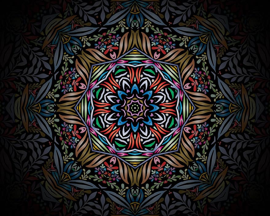 Mandala, Pattern, Background, Wallpaper, Rose Window, Rosette, Decor, Decorative, Symmetric, Art, Design