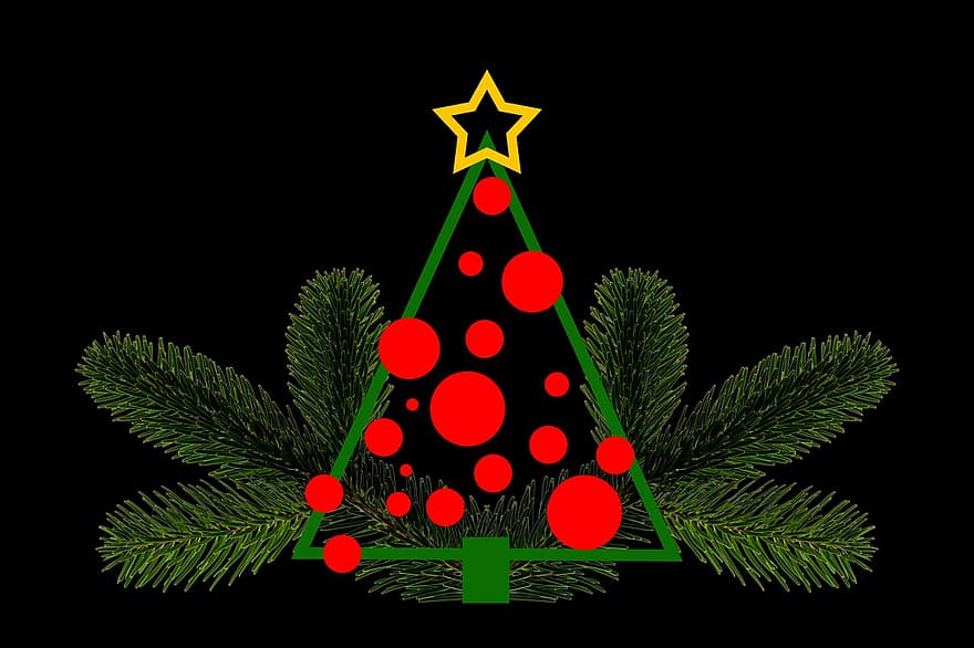 Natal, árvore de Natal, árvore de abeto, época de Natal, decorações de Natal, fundo, árvore, cartão de Natal, enfeites de Natal, advento, Decoração de Natal