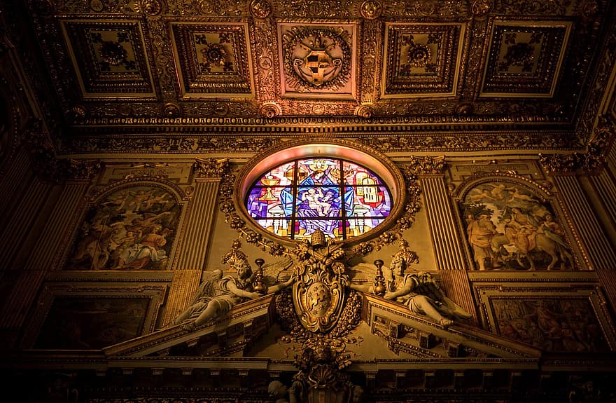 로마, 이탈리아, 교회에, 산타 마리아 마기 오레, 둥근 천장, 구교도, 기독교, 돔, 성당, 믿는, 로마 인