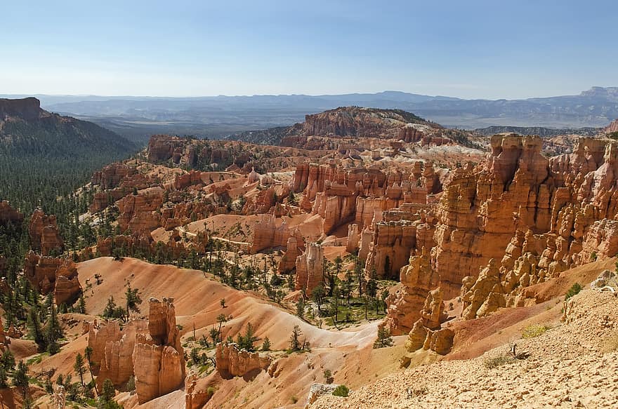 Canyon, Sandstone, Erosion, Geology, Formation, Bryce Canyon National Park, Hoodoos, Utah, America, Usa, Landscape